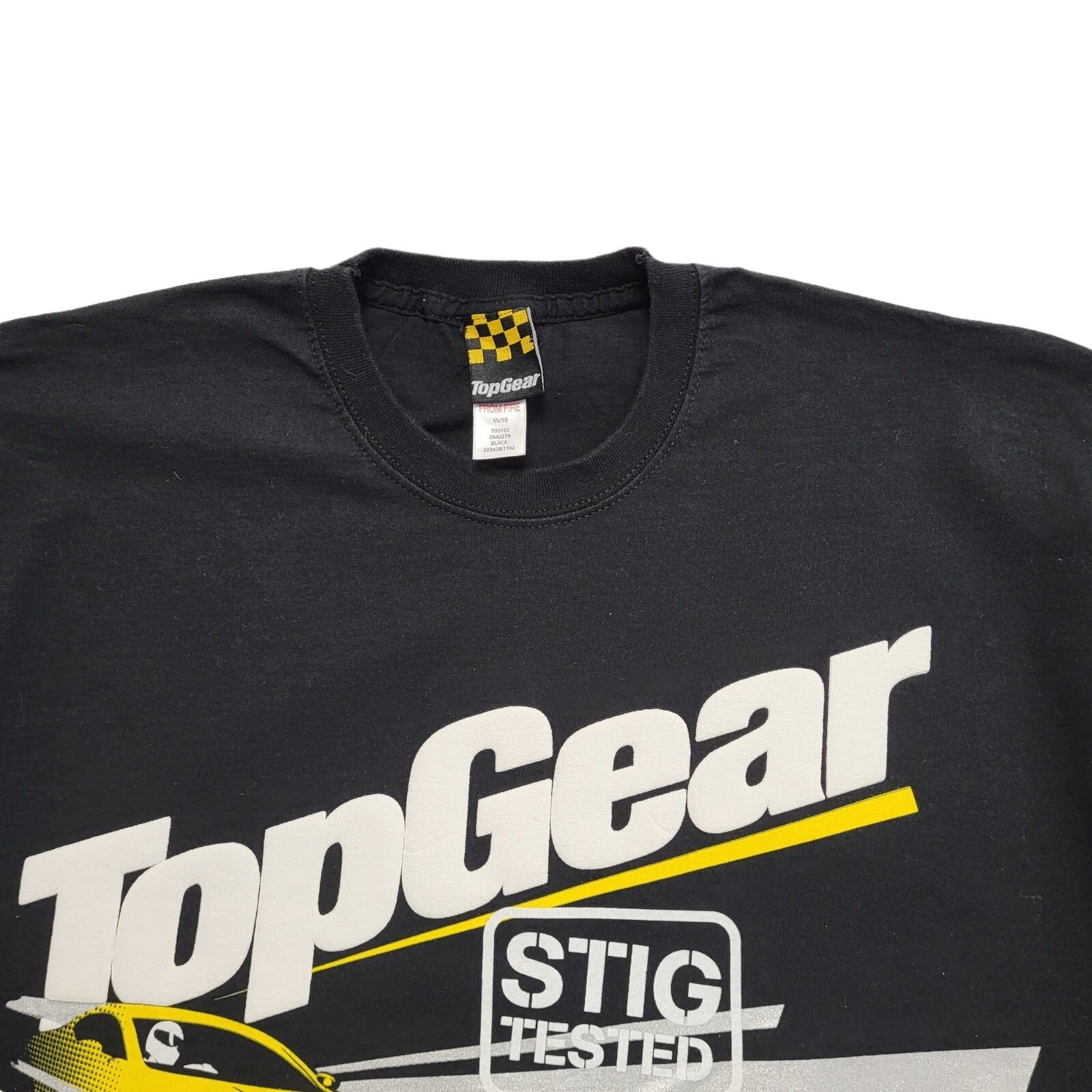 Cheeky Monkey Vintage Black Top Gear Short Sleeve T-Shirt Boys Age 15-16 Years