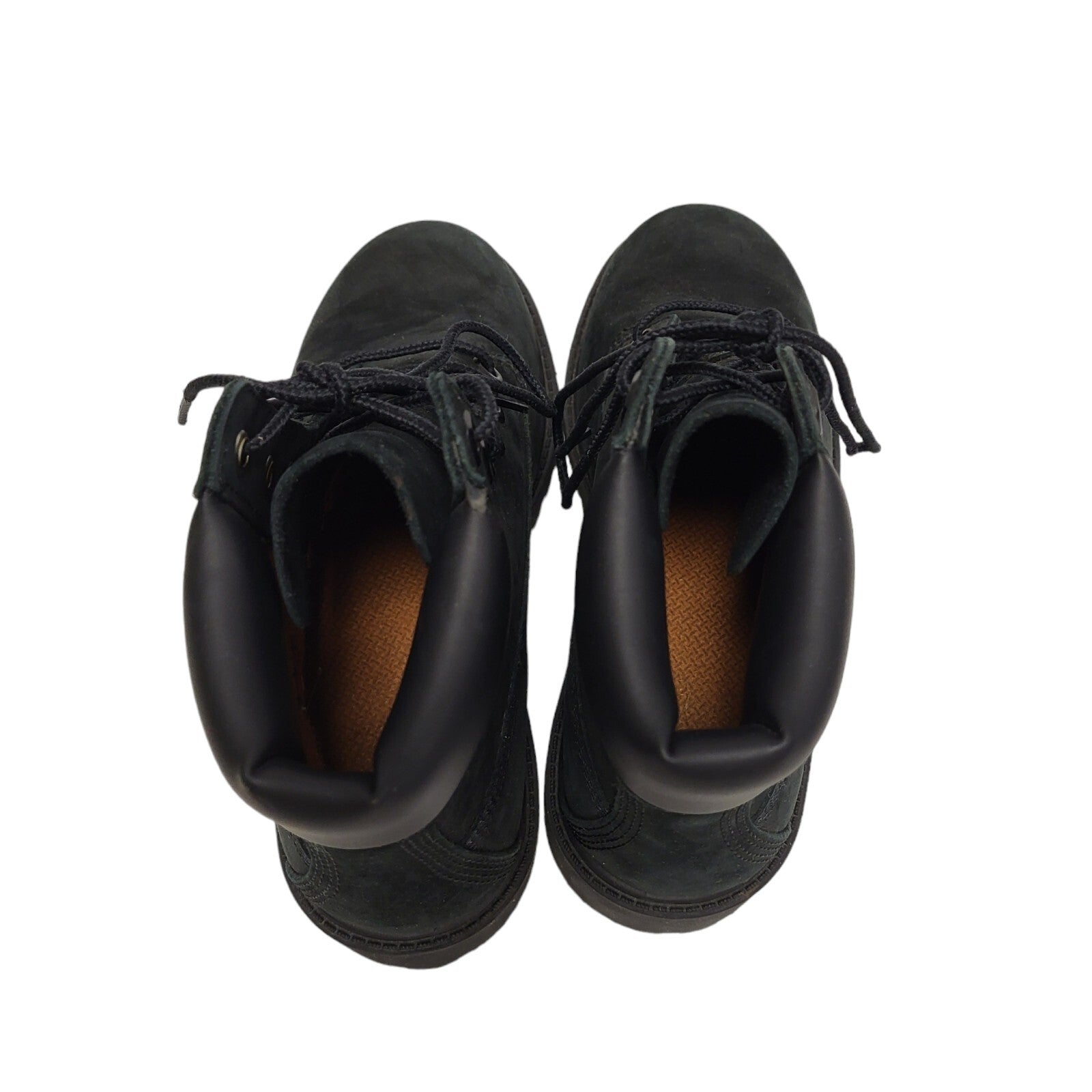 Timberland 6 Inch Premium Black Lace Up Leather Boots Uk 3