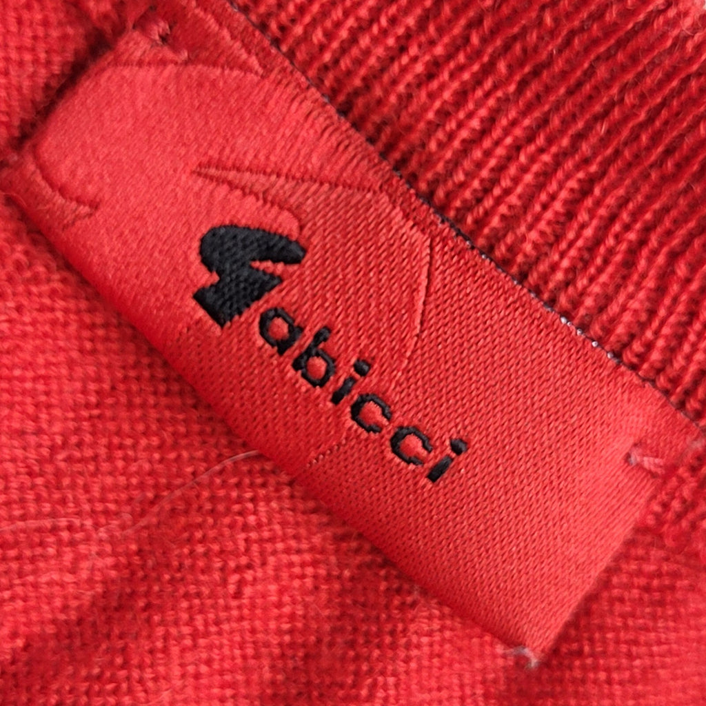 Gabicci Vintage 90's Red V-Neck Jumper UK Men's Size Large