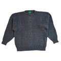 Canda Vintage 90's Blue Knitted Acrylic Jumper UK Men's Size Large