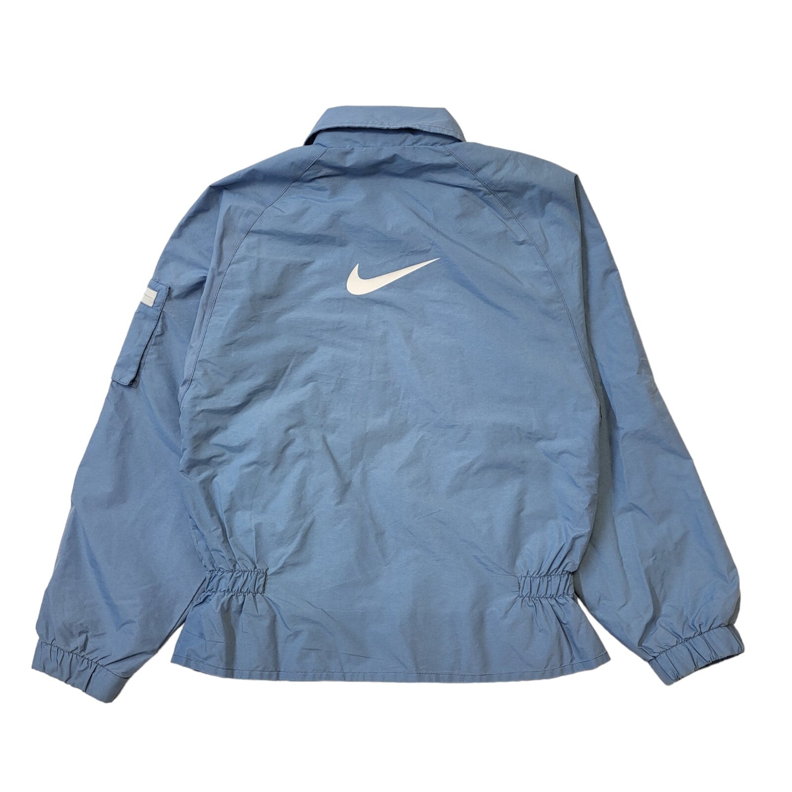 Nike 90s Vintage Blue & White Zip Up Sports Jacket Women's Size M (10-12)