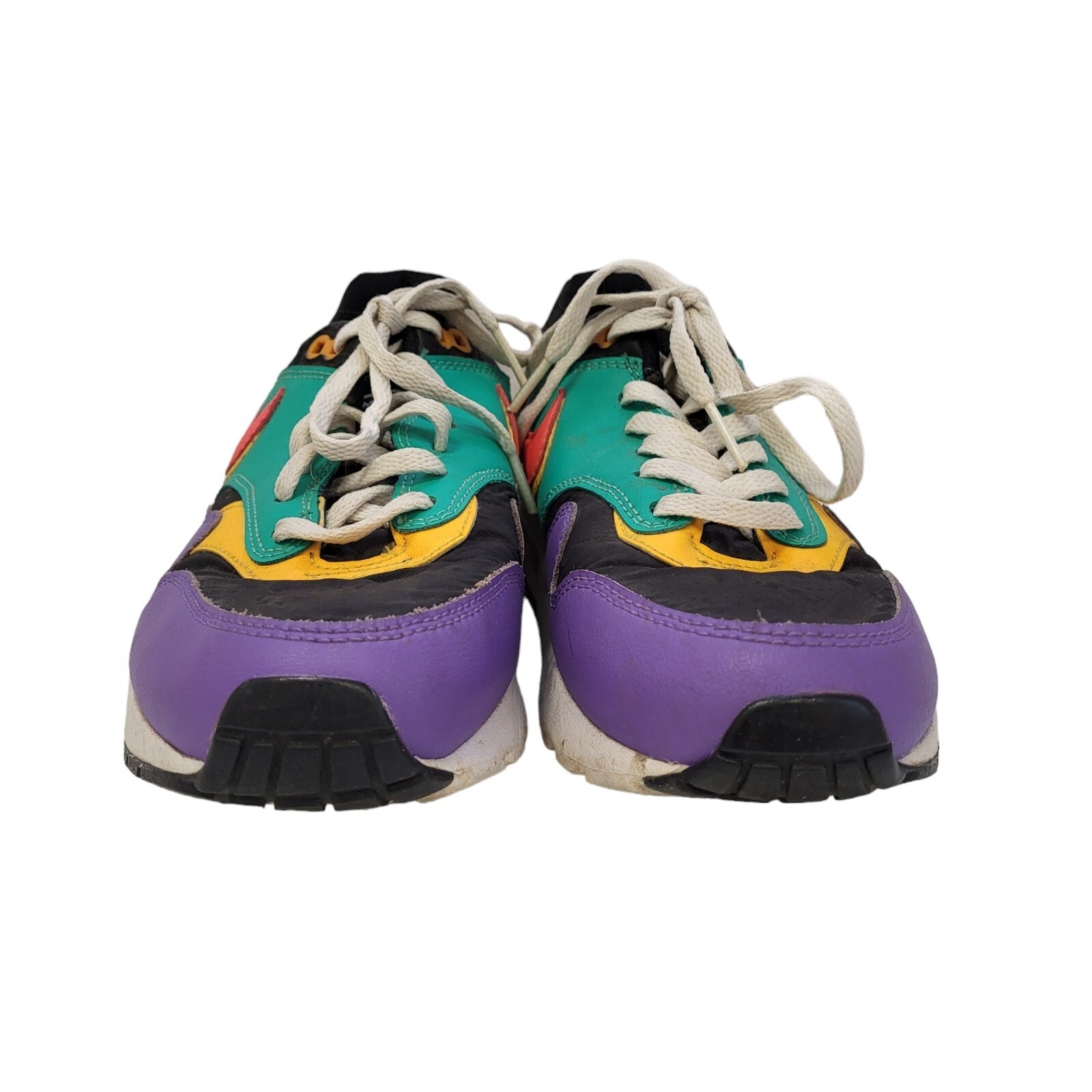 Nike Air Max 1 SE Windbreaker Purple Green Up Sports Trainers Girl's Uk Size 6