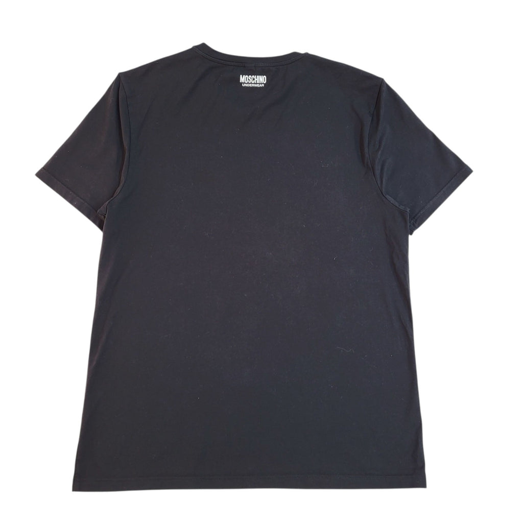 Moschino Black Y2k Cotton Double Stitch T-Shirt Uk Men's Size M