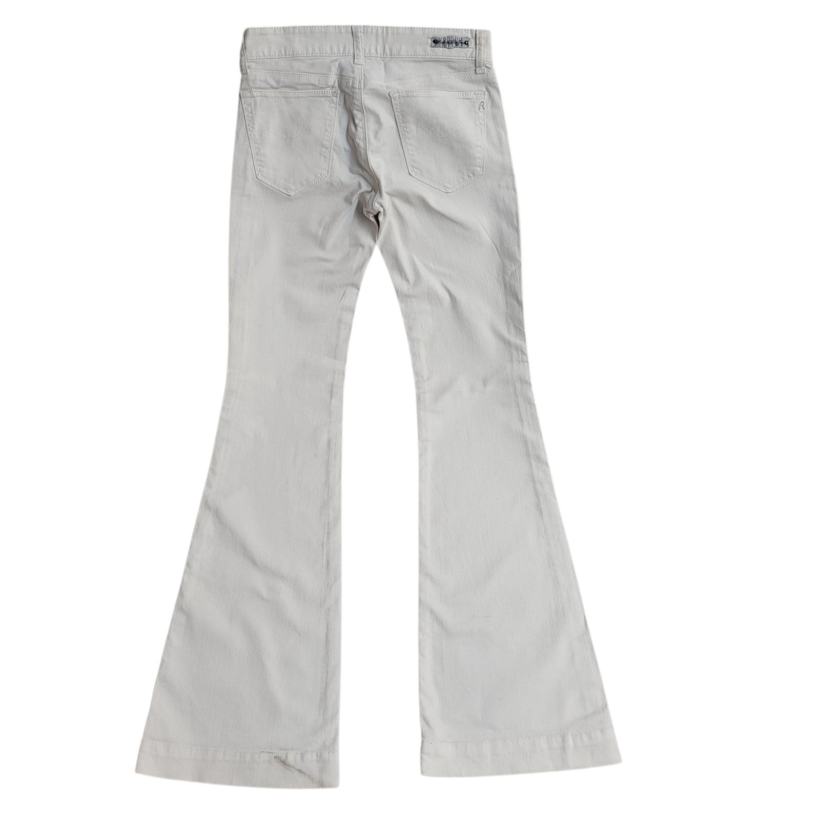 Replay Jeans Y2k White Bootcut Denim Uk Women's Size S W27 L34