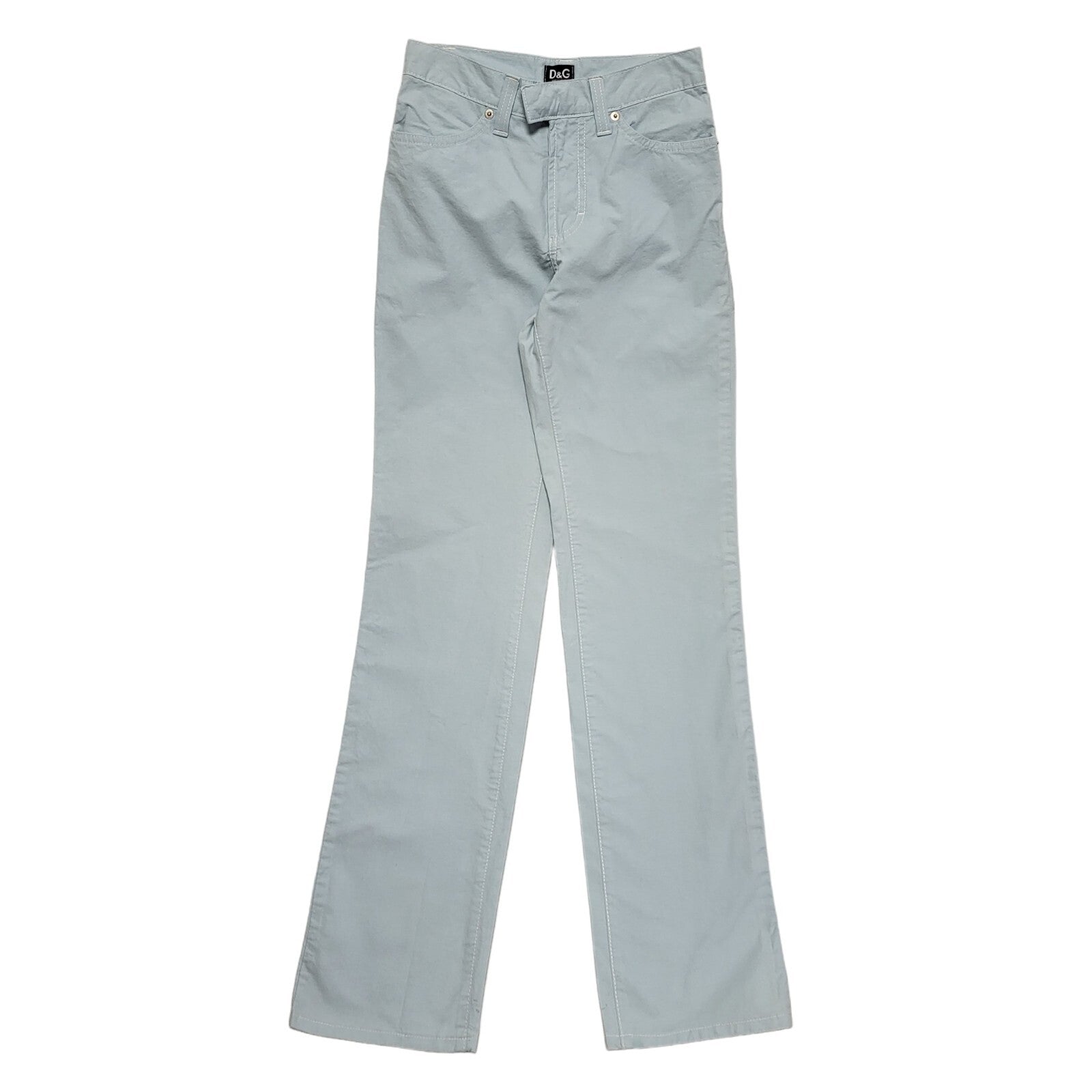 D&G Vintage 90's Light Blue Straight Leg Jeans Uk Women's Size 8 W27 L32