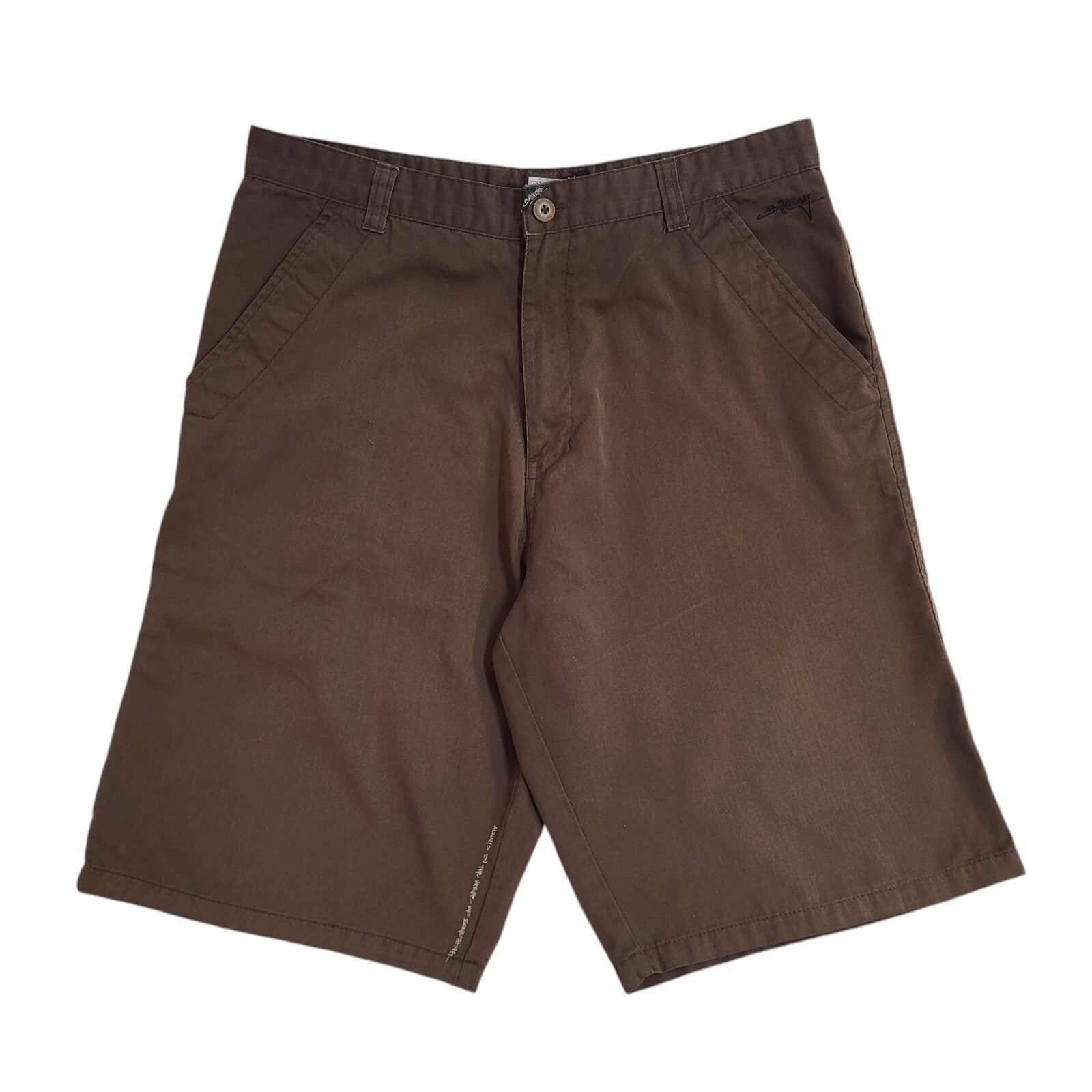 Billabong Vintage 90's Brown Chino Shorts Uk Men's Size Large W34