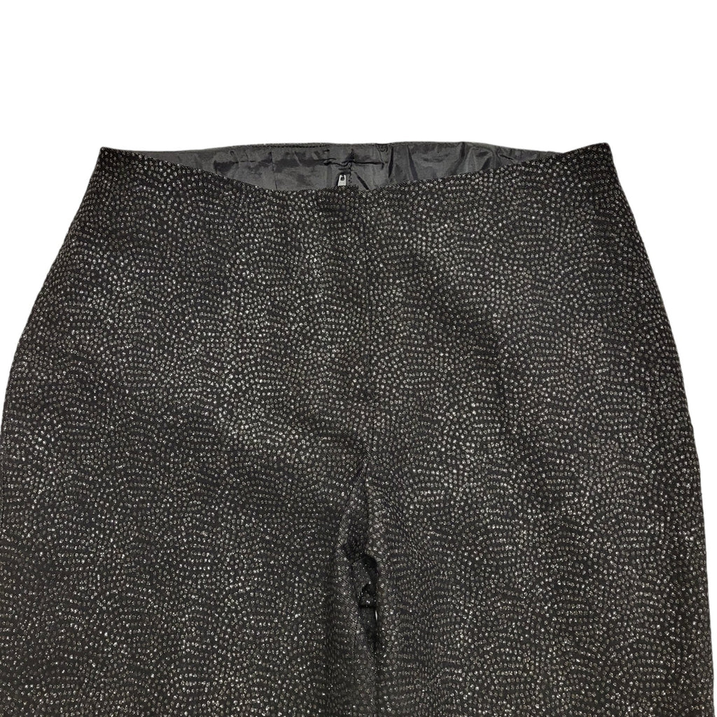 Bay Vintage 80's Black Boot Leg Glitter Trousers Womens UK Size 10 W28 L31