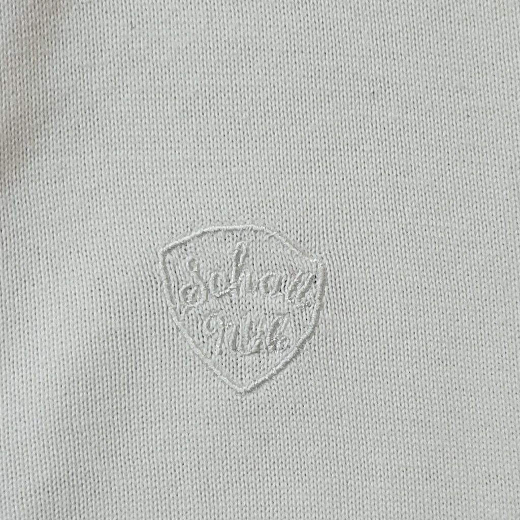Schott Y2K Vintage White Zipped Cotton Cardigan Men's Size Small