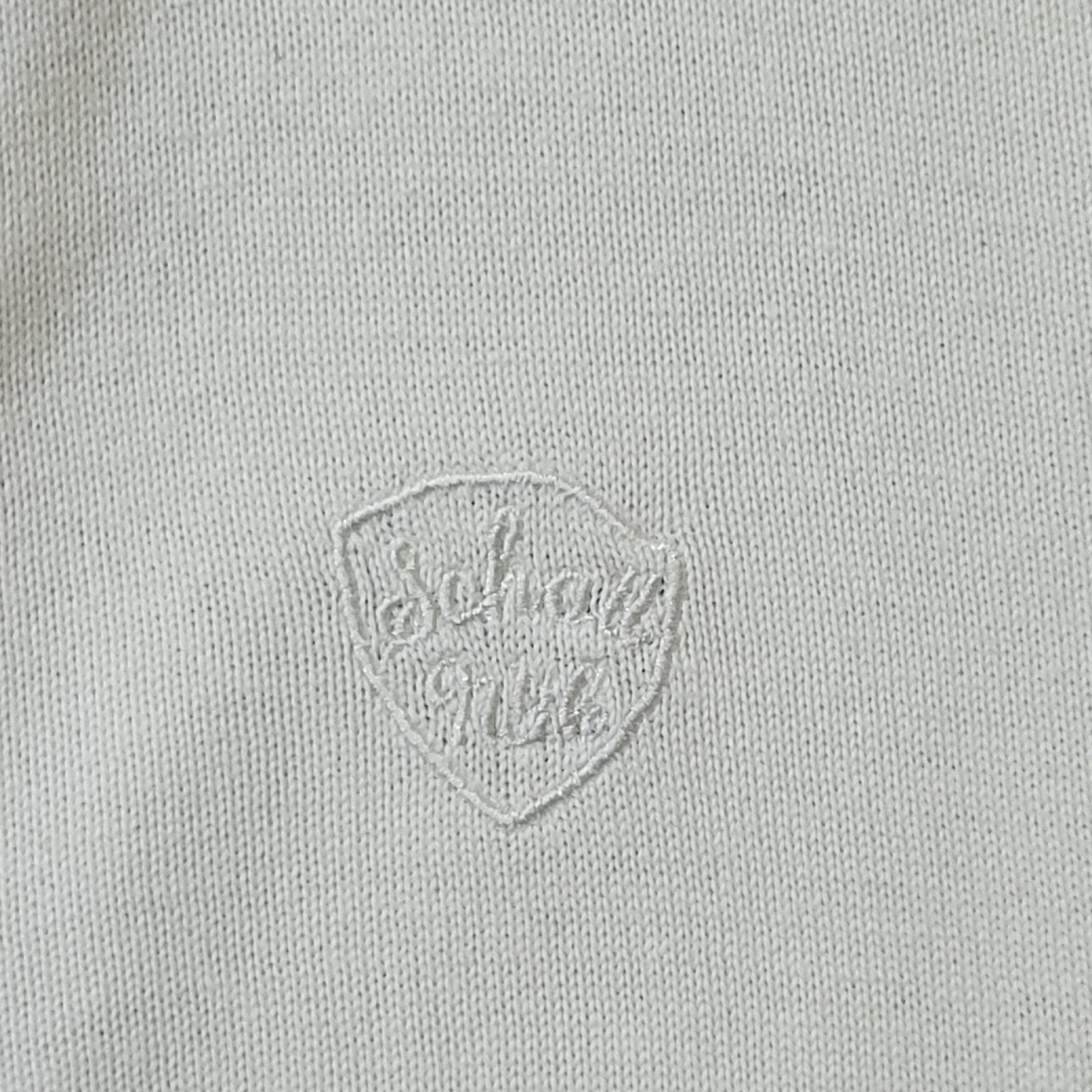 Schott Y2K Vintage White Zipped Cotton Cardigan Men's Size Small