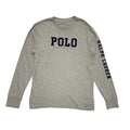 Polo Ralph Lauren Y2K Vintage Grey Long Sleeve T-Shirt Mens Size Large 14-16