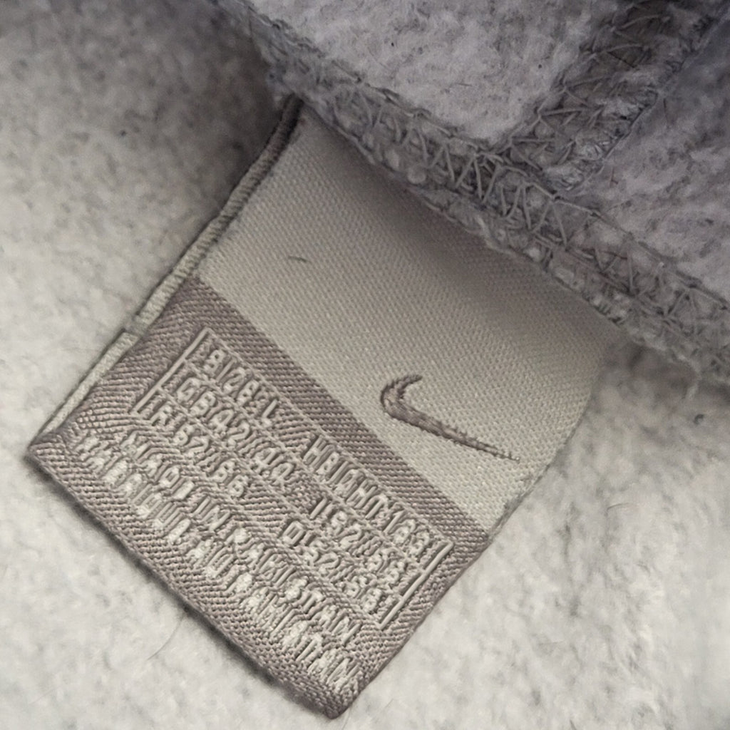 Nike Swoosh Vintage Y2k Grey Pullover Sweatshirt Hoodie Uk Men's Size L