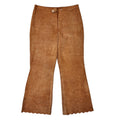 Jean Paul Y2K Vintage Brown Suede Trousers Women's Size 12 W30 L26