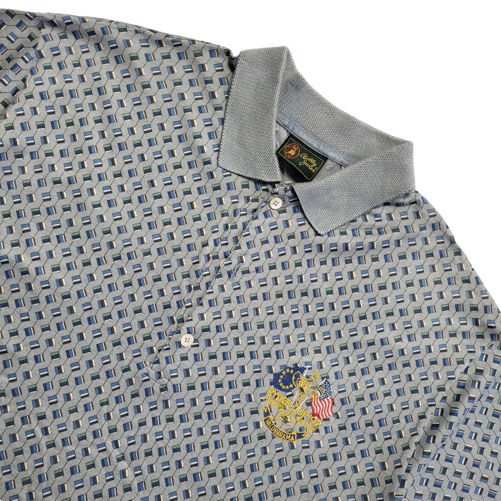 Ryder Cup 97 Bobby Jones Vintage 90's Blue  Polo Shirt Uk Men's Size M