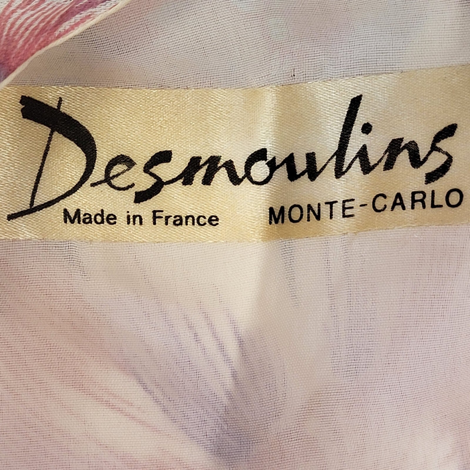 Desmoulins 70s Vintage Pink Floral V-Neck Maxi Dress Women's Size 16