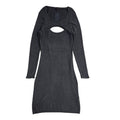 Guess Vintage Y2K Grey Long Sleeve Jumper Dress Women's UK Size L Bnwt