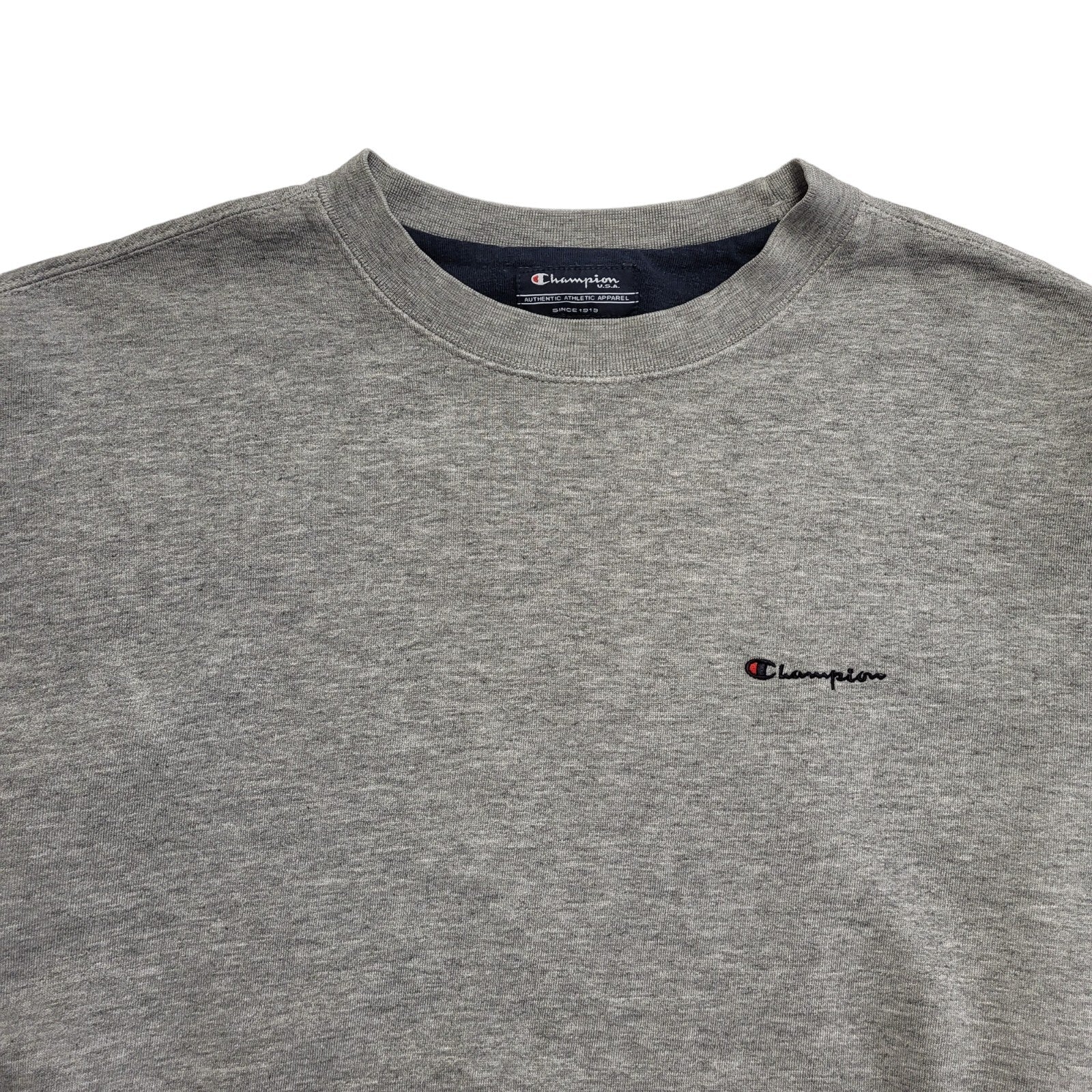 Champion 90's Sweatshirt Grey Crew Neck Mens UK Size XL