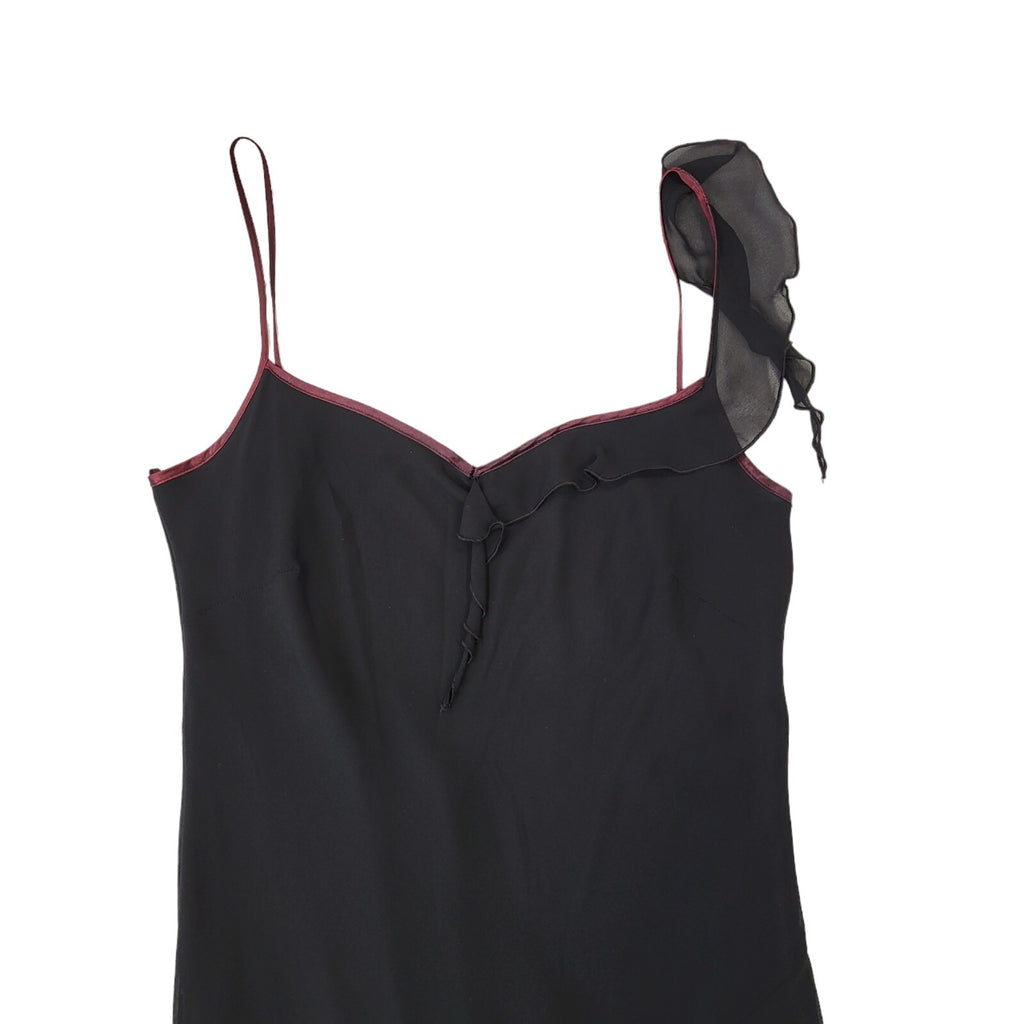 Etam Vintage 90s Black Sleeveless Dress Uk Women's Size 16