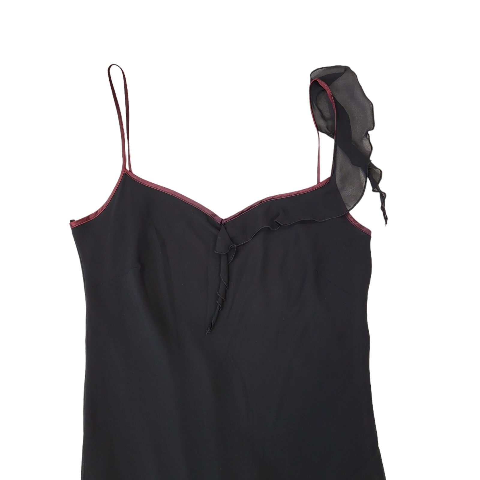 Etam Vintage 90s Black Sleeveless Dress Uk Women's Size 16