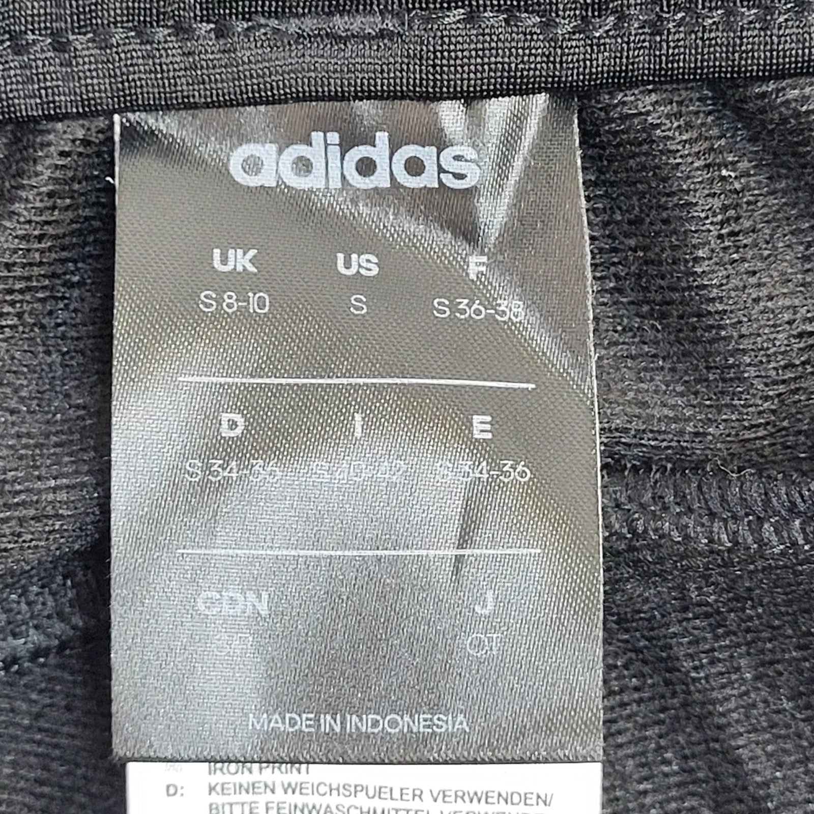 Adidas Vintage Y2K Black Tracksuit Bottoms Uk Women's Size S 8-10 W26-28 L30