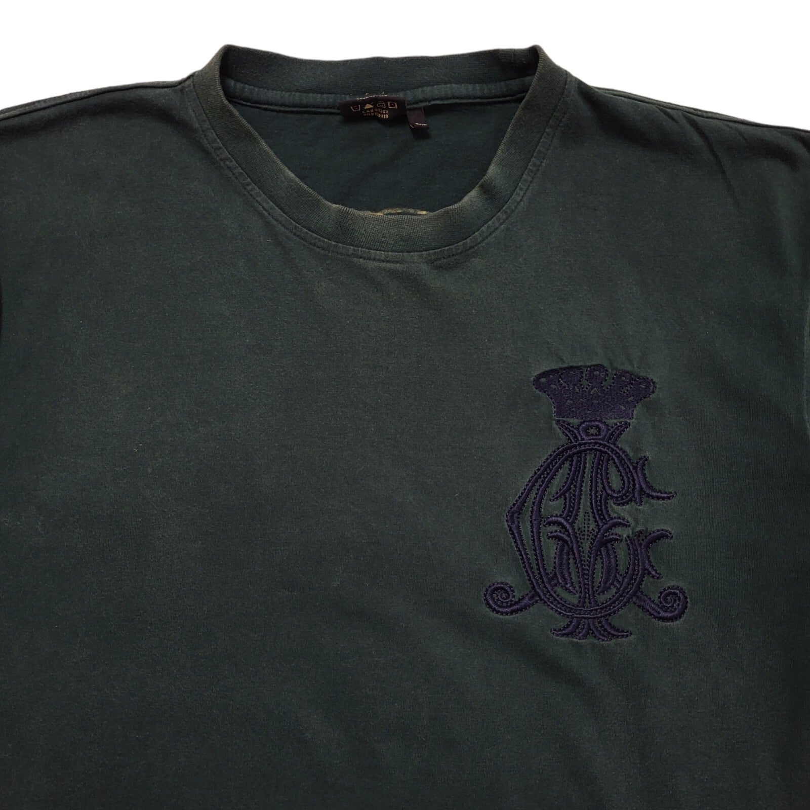 Christian Audiqier Vintage 90's  Green Short Sleeve T-Shirt Men's 3XL