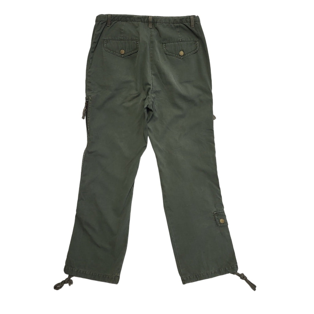 Next Green 90s Vintage Straight Leg Casual Trousers Uk Women's 8 W26 L25