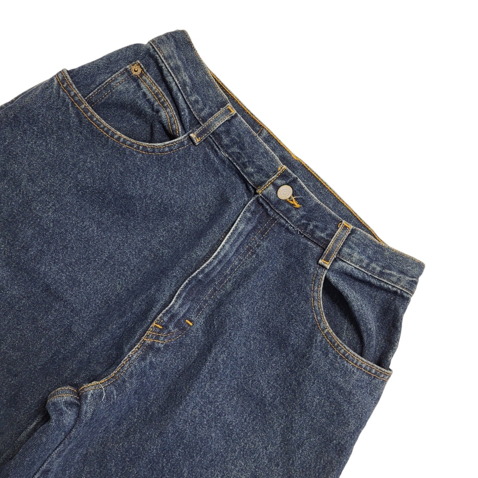 Gitano 90s Dark Blue Tapered Denim High Waist Jeans Uk Women's Size 12 W28 L30