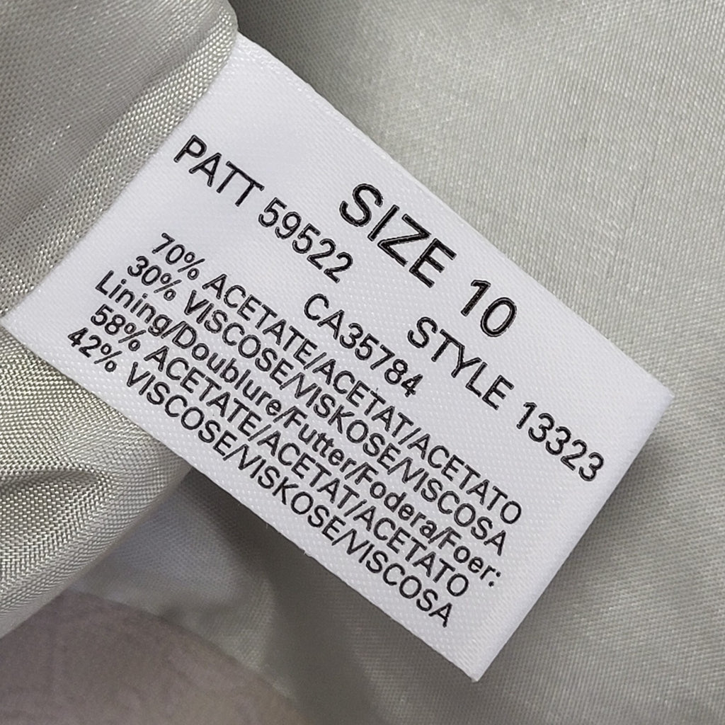 Planet Vintage 80s Grey Purple Vine Pattern Over Coat Uk 10
