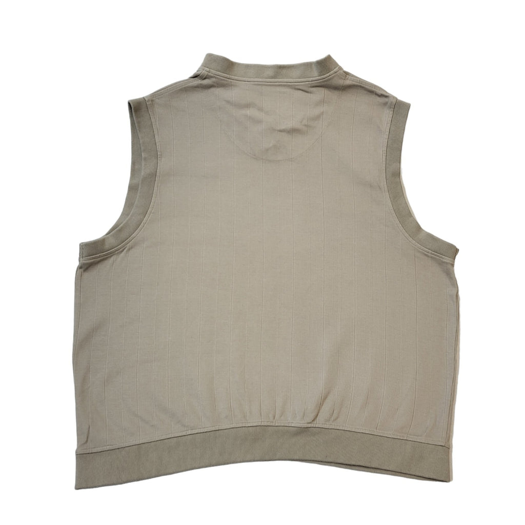 Wilson Tennis 90s Beige V-Neck Sweater Vest Men's Size 2XL