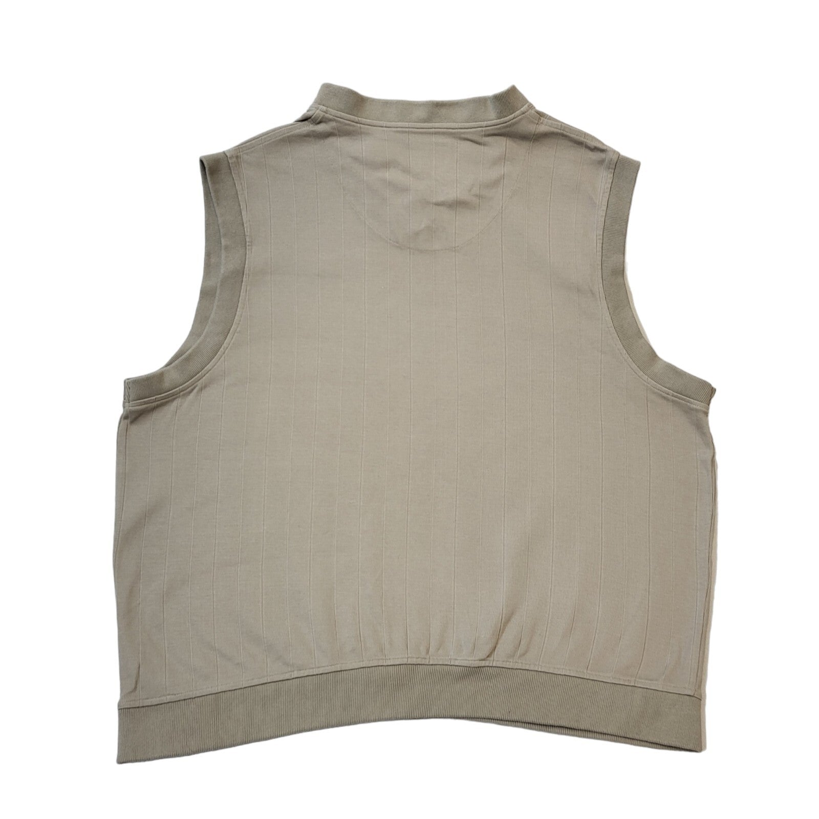 Wilson Tennis 90s Beige V-Neck Sweater Vest Men's Size 2XL