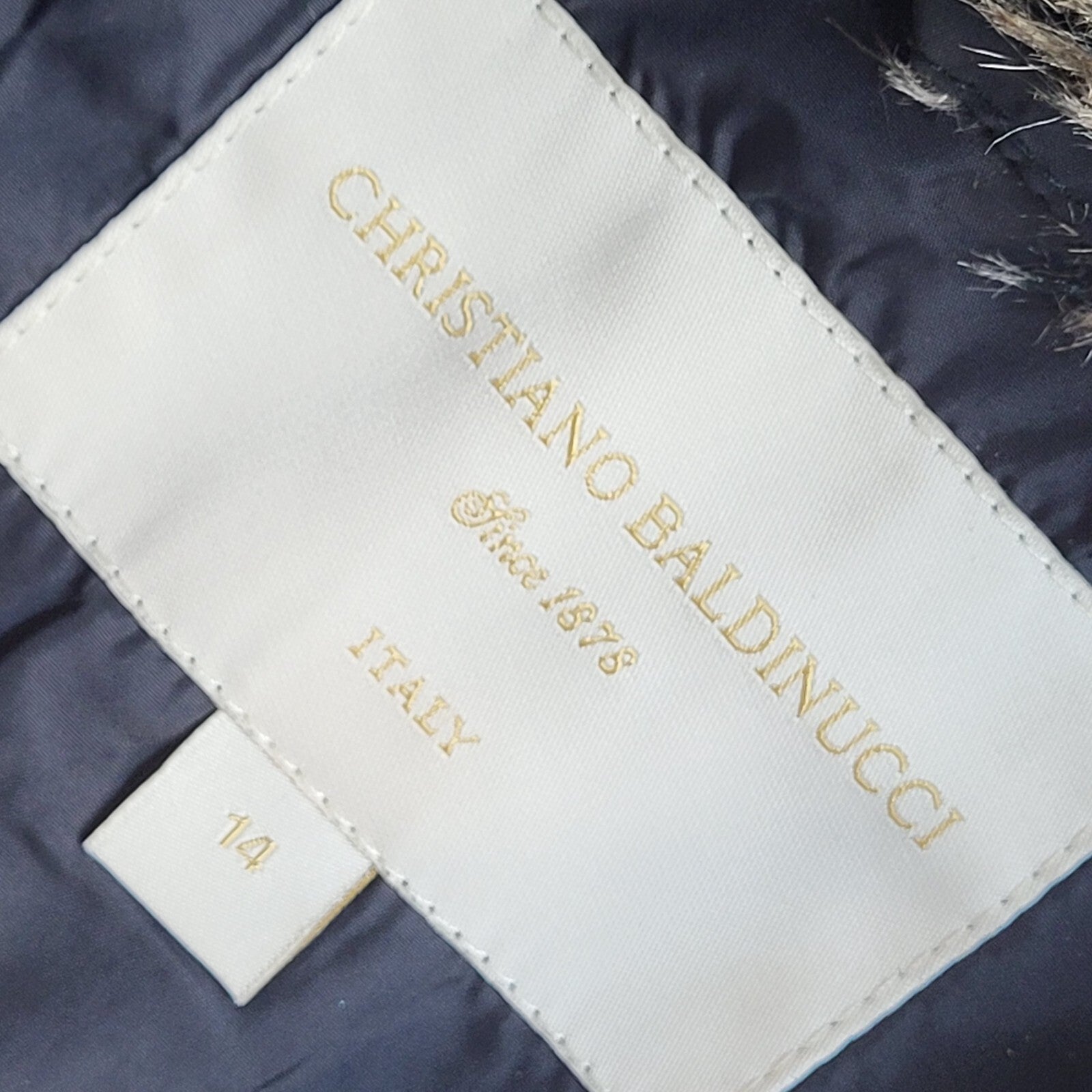 Christiano Baldinucci 90s Black Button Quilted Jacket UK Women's Size M