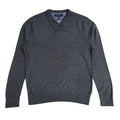 Tommy Hilfiger Y2K Grey V-Neck Long Sleeve Jumper Men's UK Size M