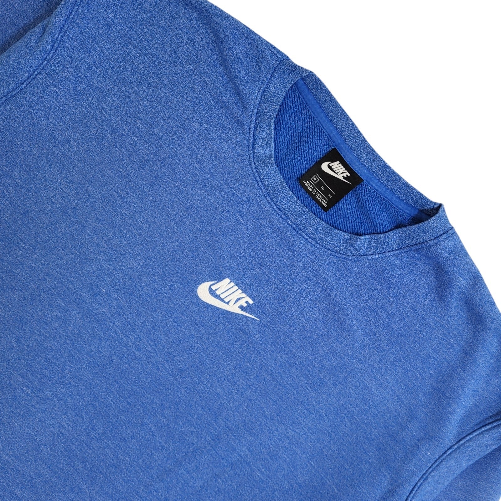 Nike Sports Sweatshirt Blue Crew Neck 90's Vintage UK Men's Size XL
