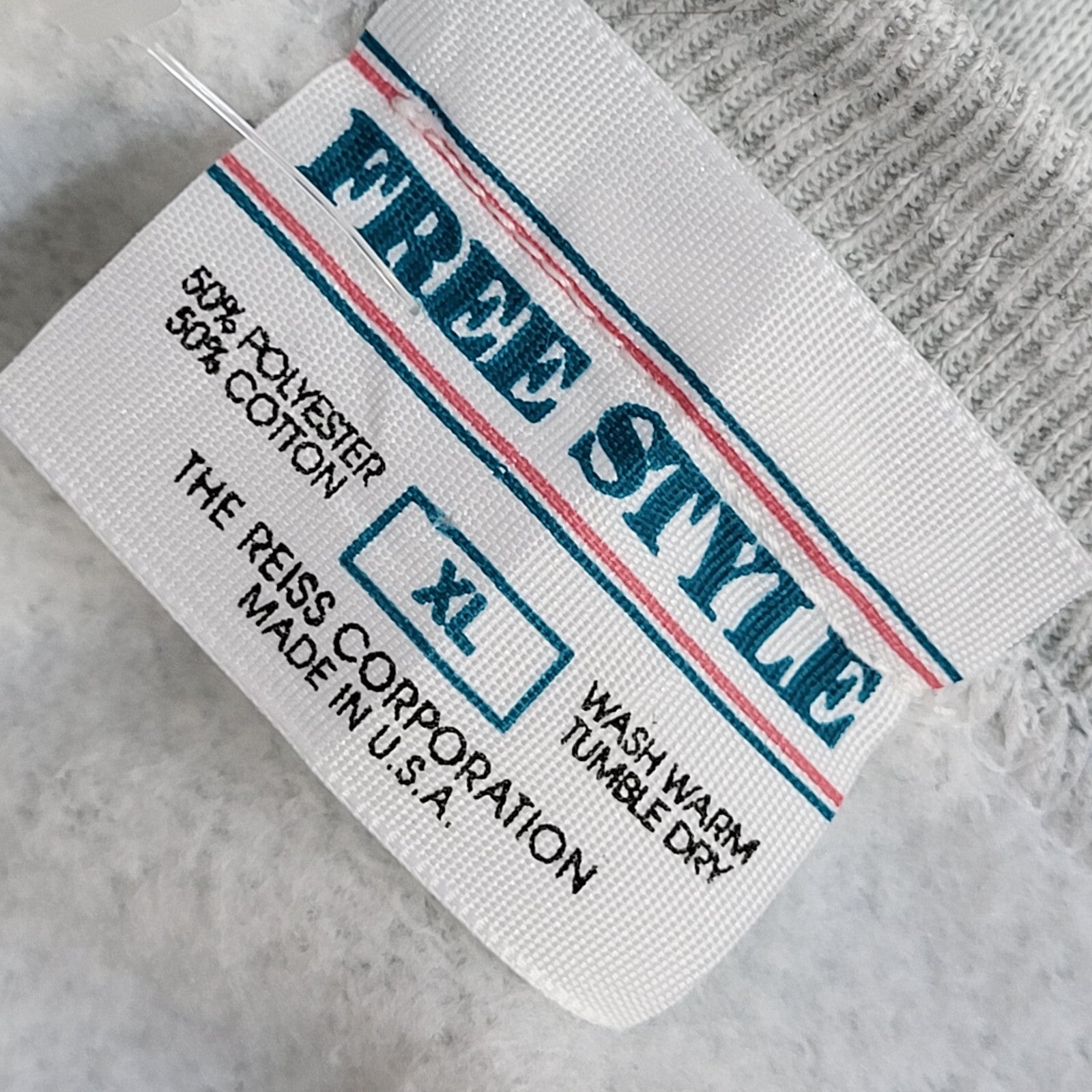 Free Style Tour De Grandpa Grey Graphic Print 90s Sweatshirt UK Men's XL