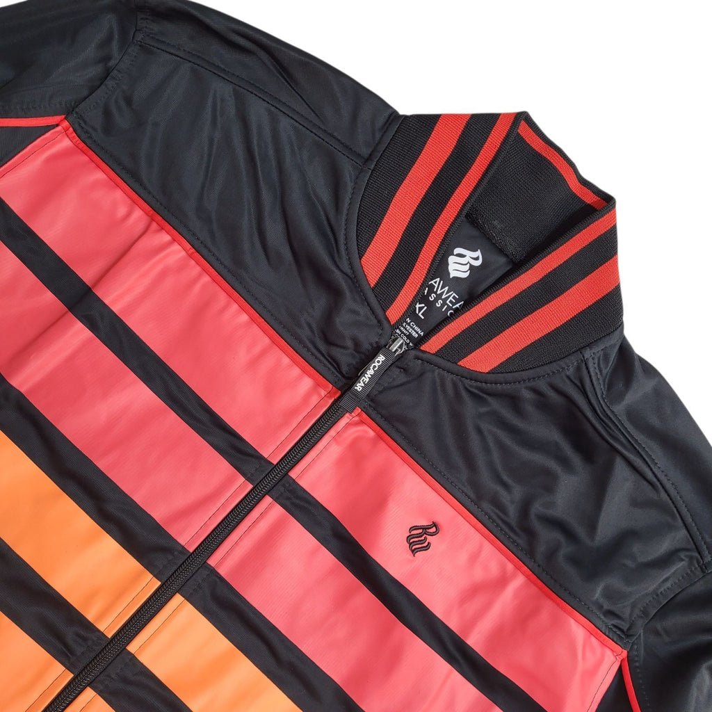 Rocawear Usa Tracksuit Top Jacket Black & Red UK Men's Size XL Bnwt
