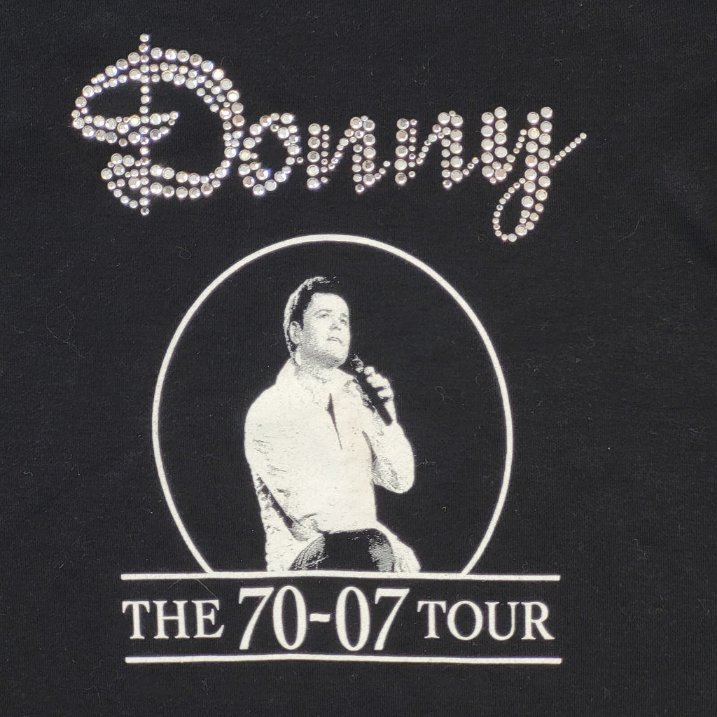 Starworld 2007 Donny Donny Osmond Diamanté Tour T-Shirt Women's UK Size Small