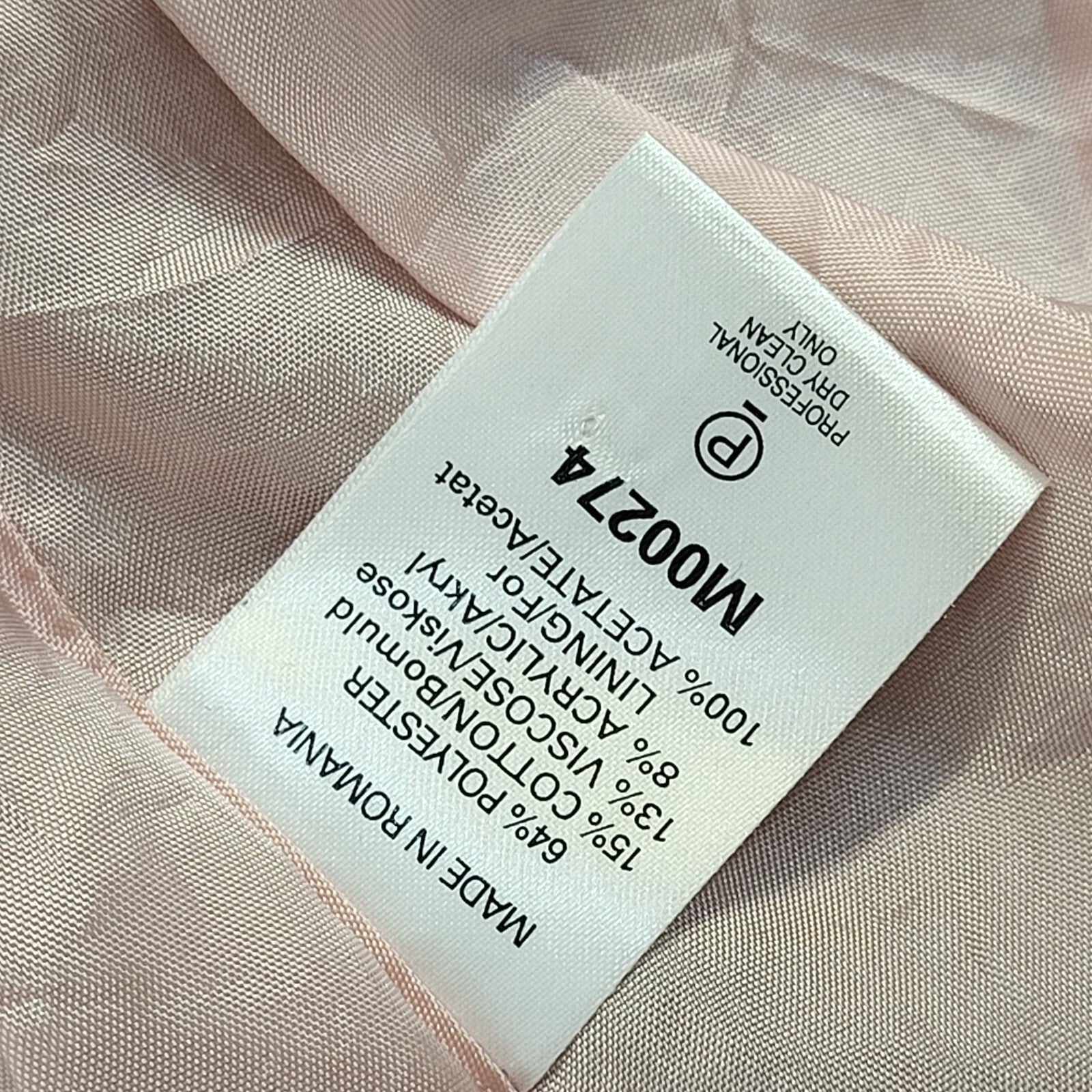 Next Vintage 90s Button Pink Overcoat UK Women's Size 14