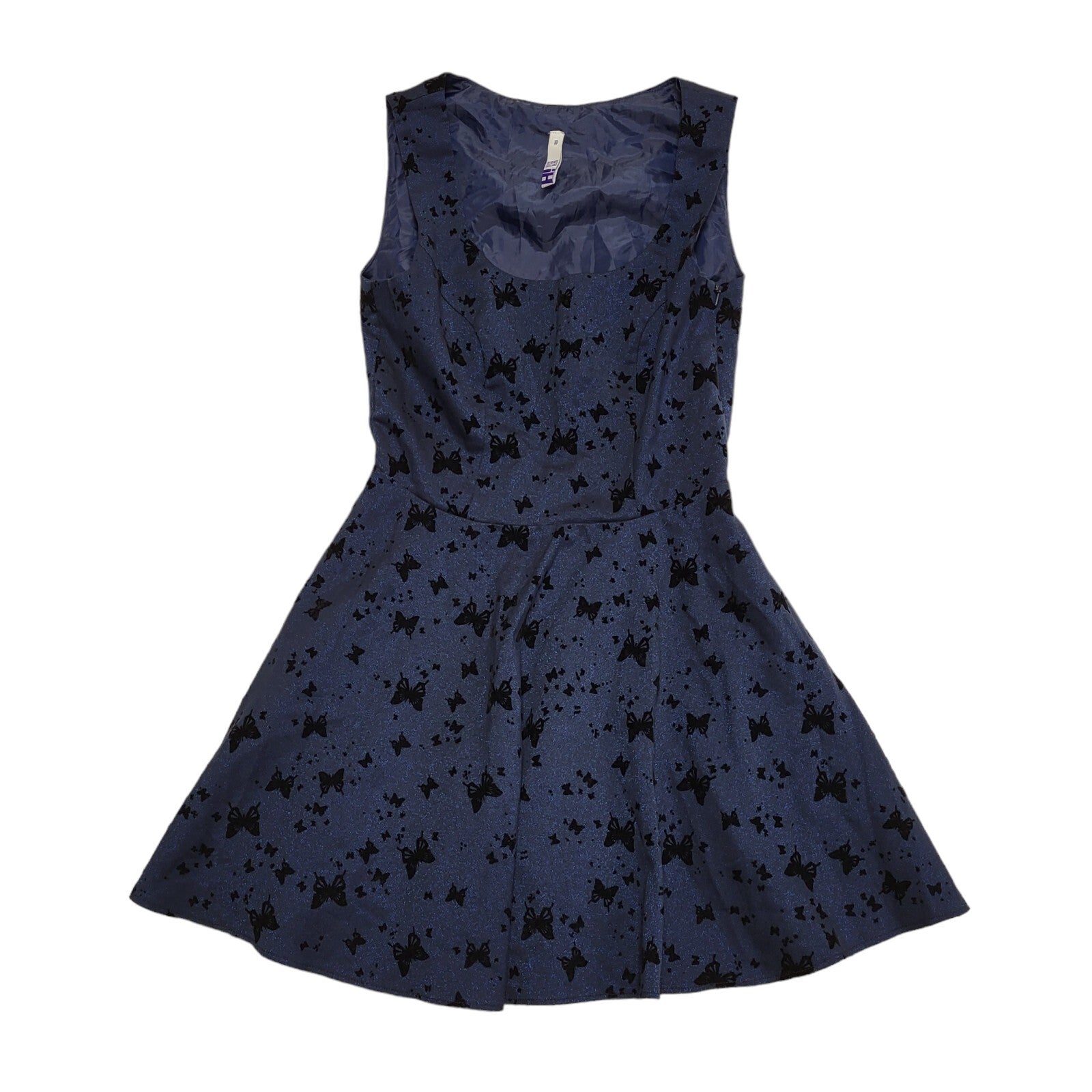 Henry Holland Y2K Blue Butterfly Skater Party Dress UK Size 10
