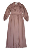 After Six  70s Vintage Dusty Pink Long Sleeve Maxi Dress Women's Size 12