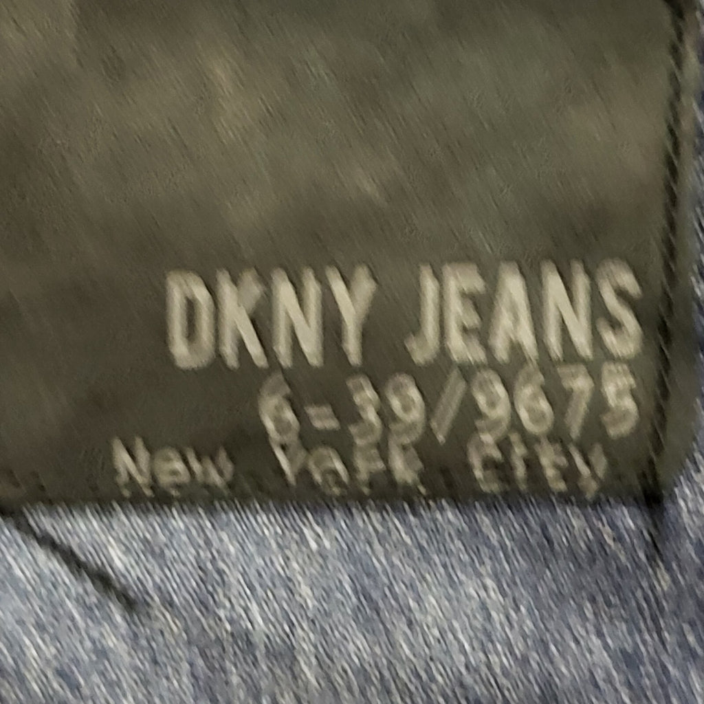 DKNY Vintage 90's Blue Short Denim Skirt Womens UK 12 W30