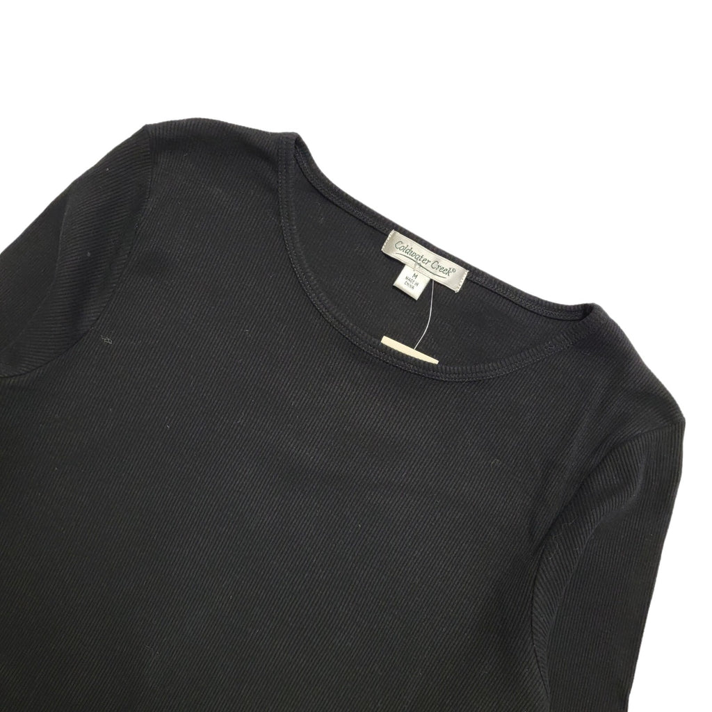 Coldwater Creek 90s Black Long Sleeve Sequin Top Uk Women's Size M BNWT
