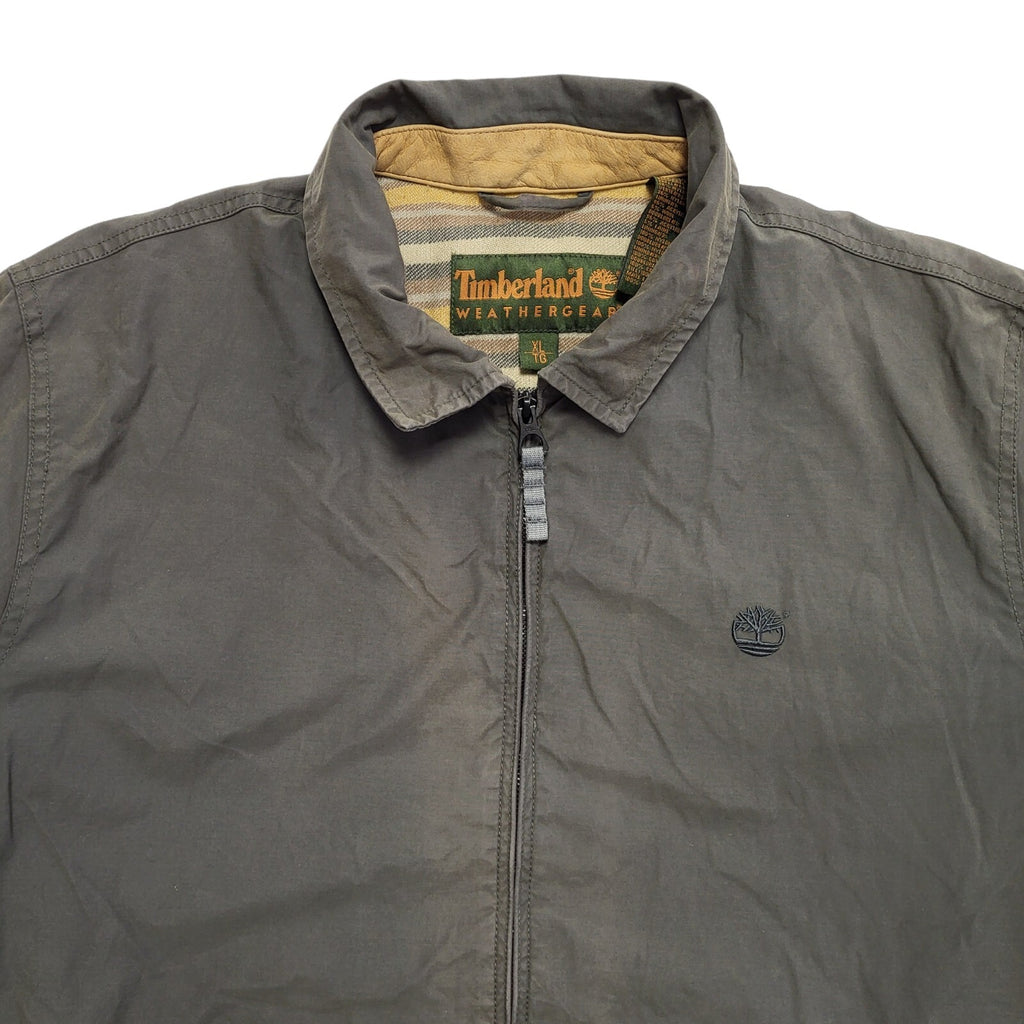 Timberland 90s Vintage Green Cotton Zip Up Jacket Men's Size XL
