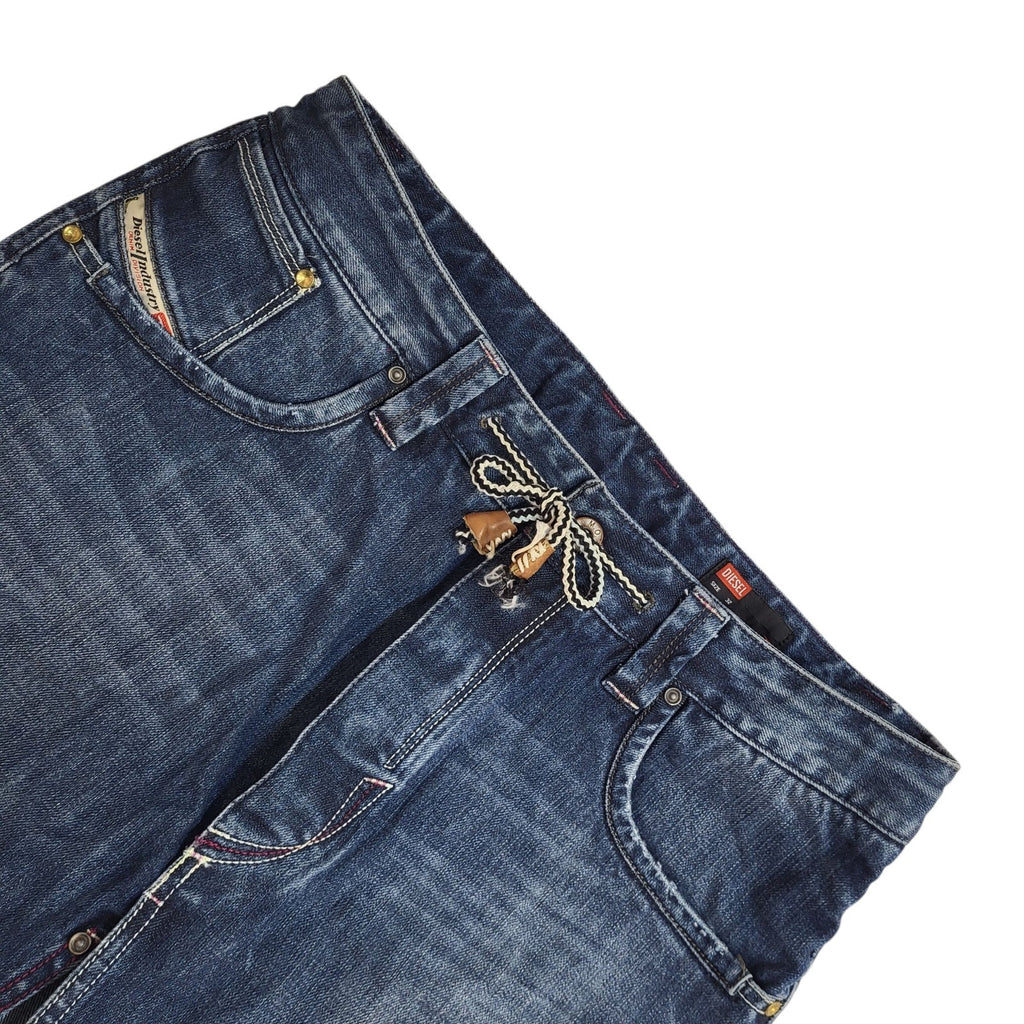 Diesel Skirt Y2K Dark Blue Denim Mini Skirt Uk Women's 14 W32-33