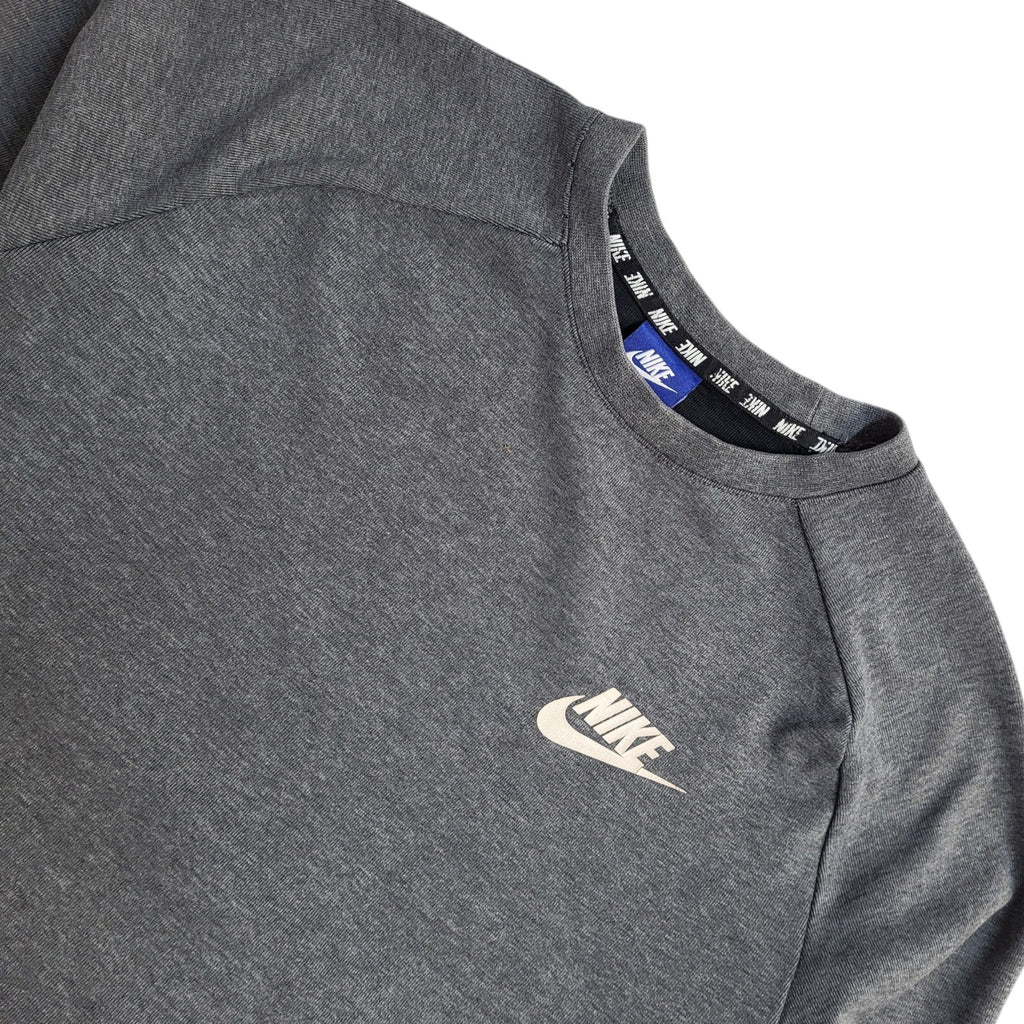 Nike Grey Y2K Crew Neck Sports Sweatshirt UK Men's Size M