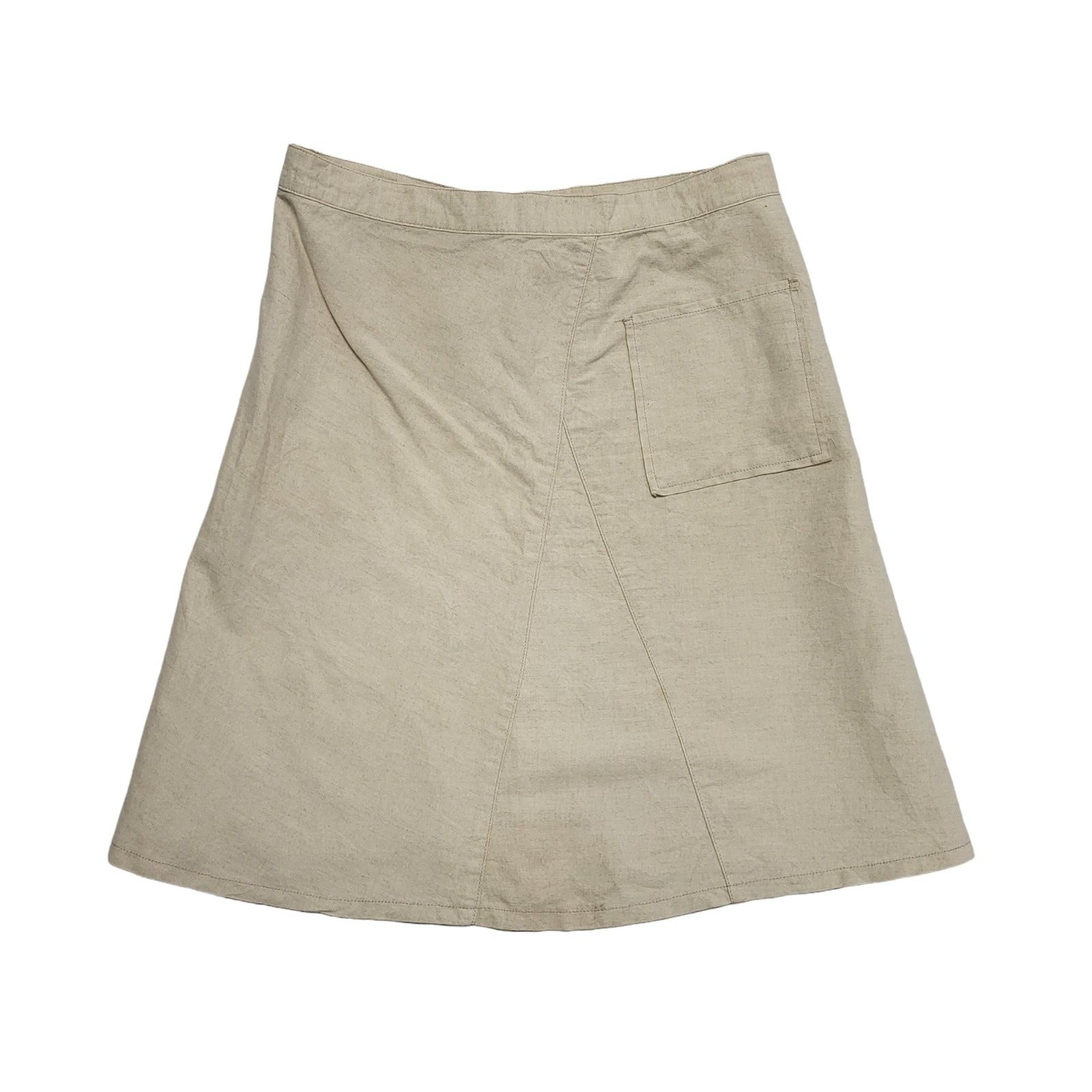United Colors Of Benetton Vintage Y2K Beige Skirt Womens UK Size 16 W34