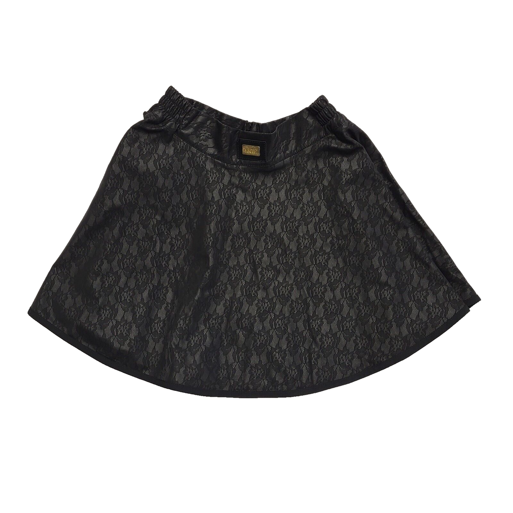 Tylkomet Vintage Y2K Black Floral Print Short Skirt Girls Age 12-13 Years
