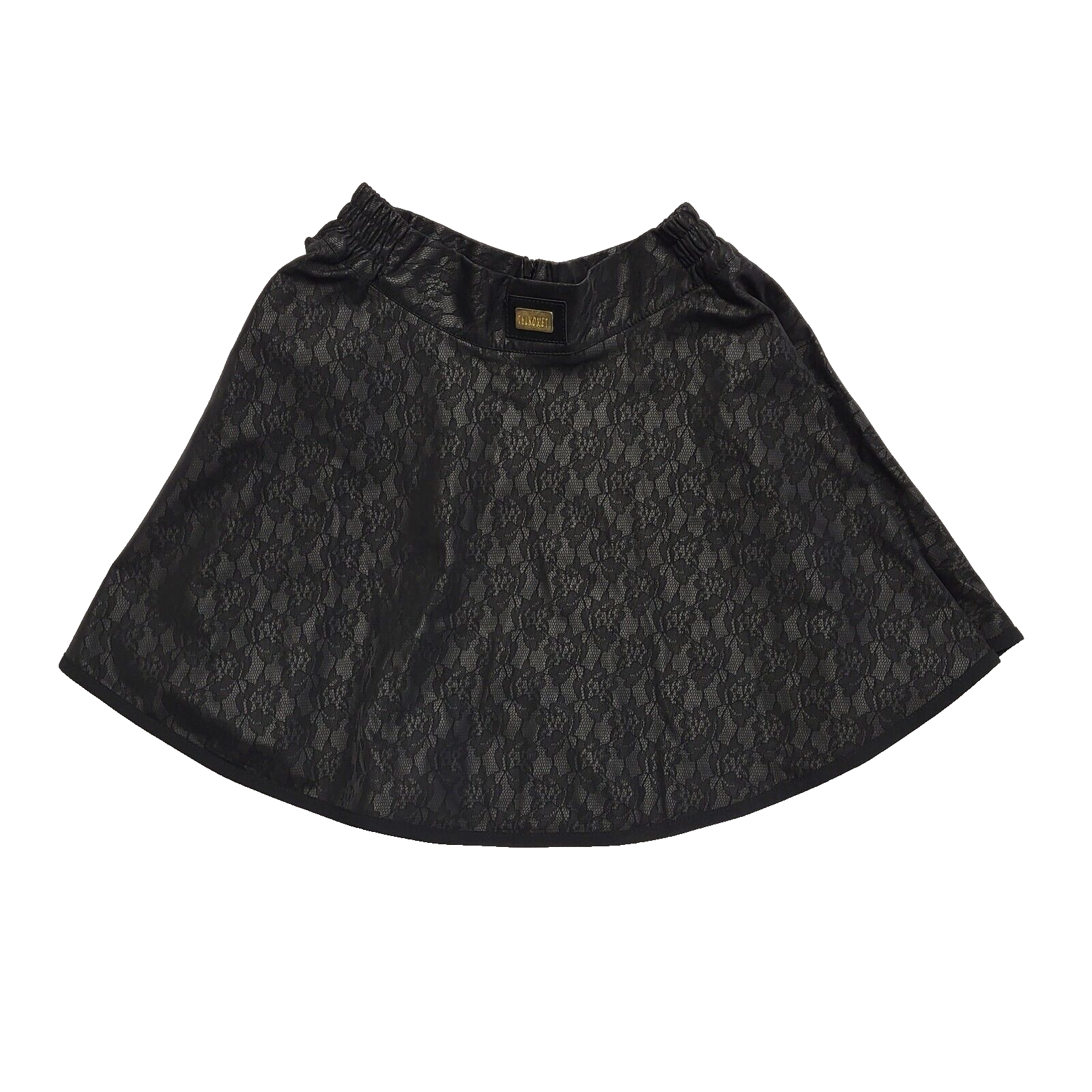 Tylkomet Vintage Y2K Black Floral Print Short Skirt Girls Age 12-13 Years
