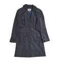Next Vintage 90's Grey Long Collared Button Front Coat Women's UK 14