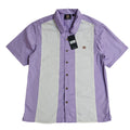 Dickies Westover Y2k Shirt Purple White Striped Retro Bnwt Uk Men's Size S