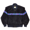 Mesa Ridge 90s Vintage Black Zip Up Suede Jacket Men's Size 2XL