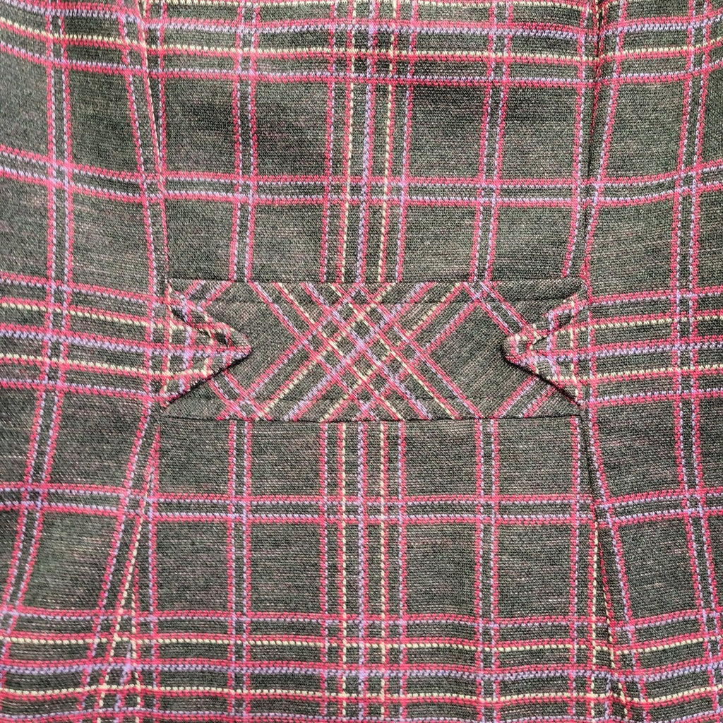 Rodney Vintage 70's Pink Check Long Sleeve Dress Uk Women's Size 16